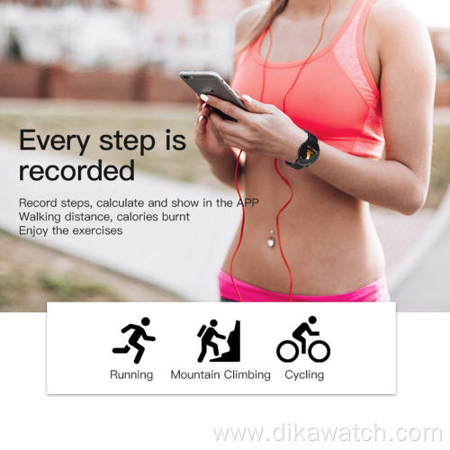 W8 Sport Smart Watch Bracelet Round Bluetooths Waterproof